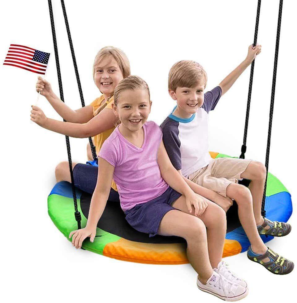 CE Outdoor Indoor Tree Swing Set Patio Saucer Playground Children Toy Kids Swing