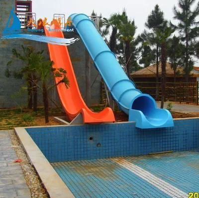 Fiberglass Pool Slide Outdoor Water Playground