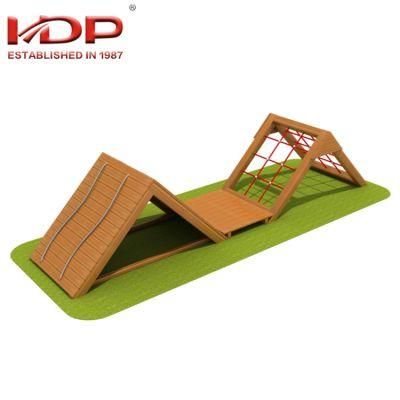 Non-Standard Wooden Outdoor Climbing Frame Children Play Playground Equipment