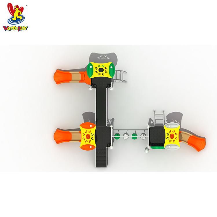 Modern Theme Amusement Park Kids Plastic Slide Outdoor Games Toys Toddlers Children Playground Equipment