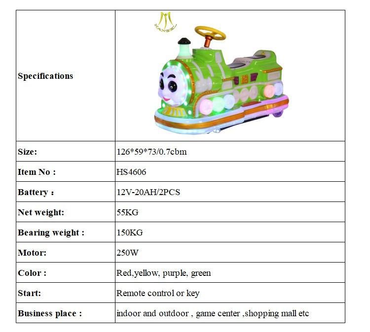 Hansel Hot Sale Remote Control Kids Electric Train Ride for Amusement Park