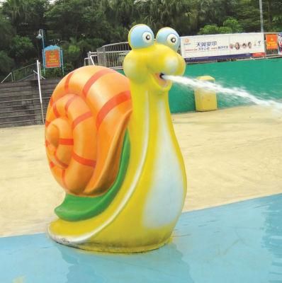 Water Park Spray Equipment in Swimming Pool, Fiberglass Snail Spray