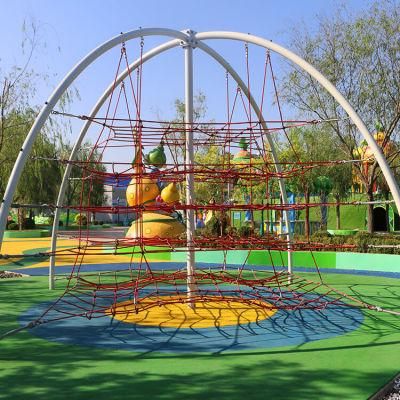 Backyard Outdoor Rope Climbing Net Structure Course Children Equipment Playground