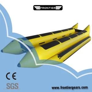 Single Double Triple 3 Tube Fly Fishing Customized 0.9mm PVC Rubber Tarpaulin Inflatable Flyfish Boat