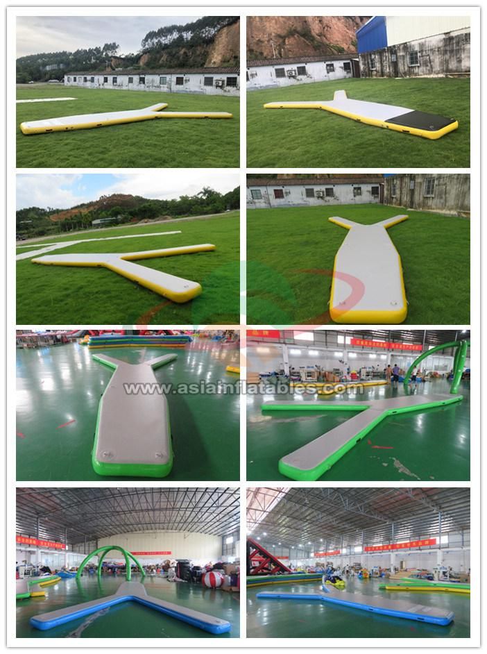 Custom Y Shape Drop Stitch Inflatable Yacht Y Pontoon Platform for Boat Parking