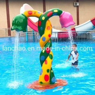 Fiberglass Aqua Park Equipment Spray Water Toys