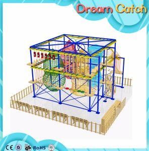 Kids Ropes Climbing Frameset Outward Development for Kids Activity Center