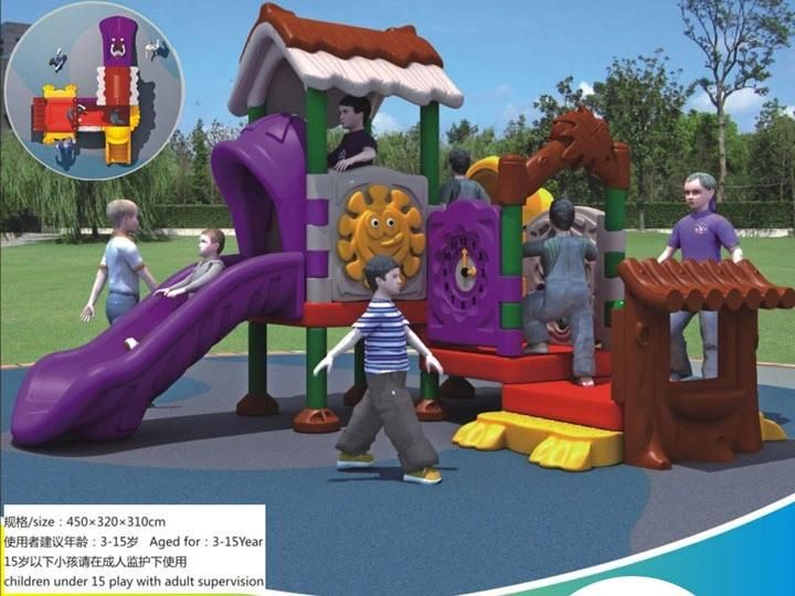 Attractive Design Children New Amusement Park Plastic Slide Outdoor Playground
