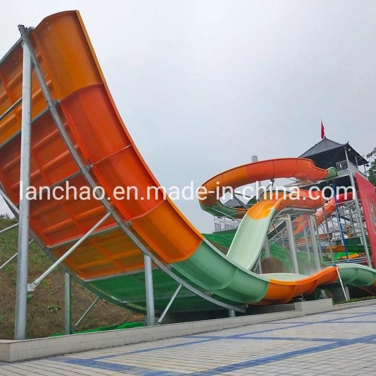 Exciting Rafting Slide Fiberglass Water Park Slide for Adult