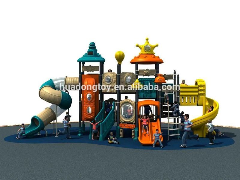 Huadong Used Playground Children Plastic Slides Playhouse for Sale (HD14-041A)