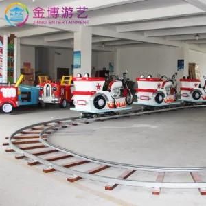 Kiddie Rides Playground Equipment Moto Shape Electric Track Train Ride