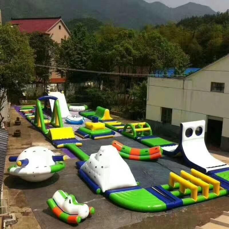Inflatable Amusement Water Park, Inflatable Water Slide Pool Game