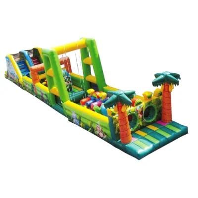 Inflatable Interactive Game Obstacle Course Competitive Inflatable Slide Combined