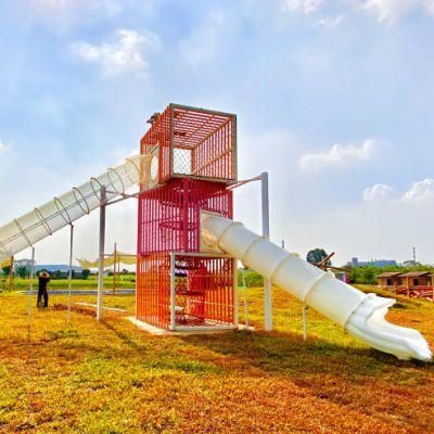 Children&prime;s Outdoor Amusement Park Playground Slide Climbing Frame Adventure Equipment