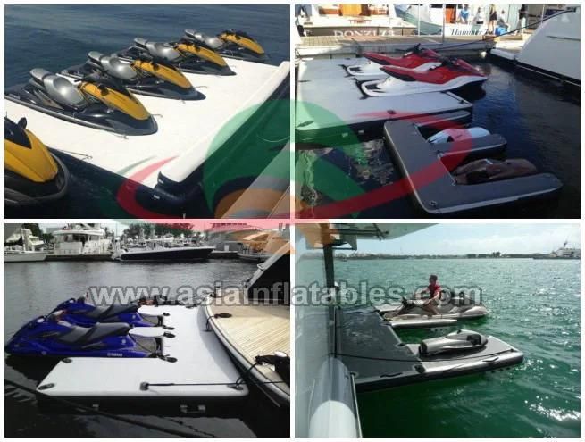 Latest Design Inflatable Boat Extension Dock, Floating Jetski Seabob Dock Platform