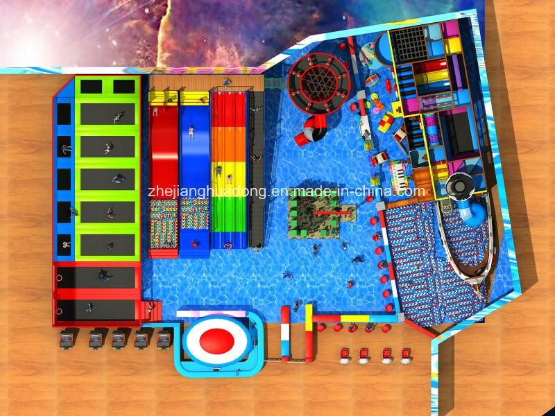 New Multifunctional Funny Indoor Playground (HD16-186A)