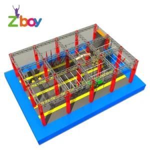 Commercial Trampoline Playground Kids Indoor with Ninja Warrior