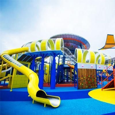 Customized Scenic Outdoor Playground Equipment Park Kids Stainless Steel Slides