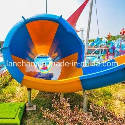 Small Speaker Water Slide Tornado Fiberglass Slide for Park