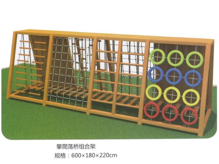 New Design Children Outdoor Wooden Rock Climbing Equipment for Amusement Park