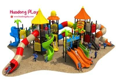 Large Public Outdoor Playground Plastic Slides