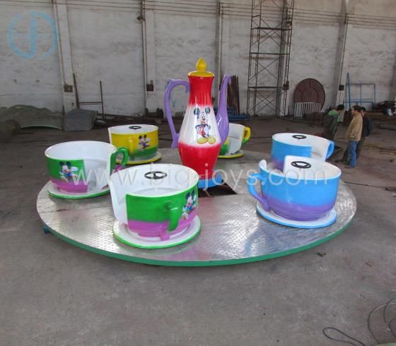 Cheery Amusement Theme Park Attraction Mechanical Games Rotary Tea Cup Ride Coffee Cup Park Rides