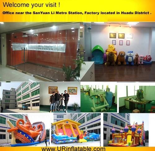 Colorful coconut tree water slide inflatable bouncer slide inflatable wet dry for advertising