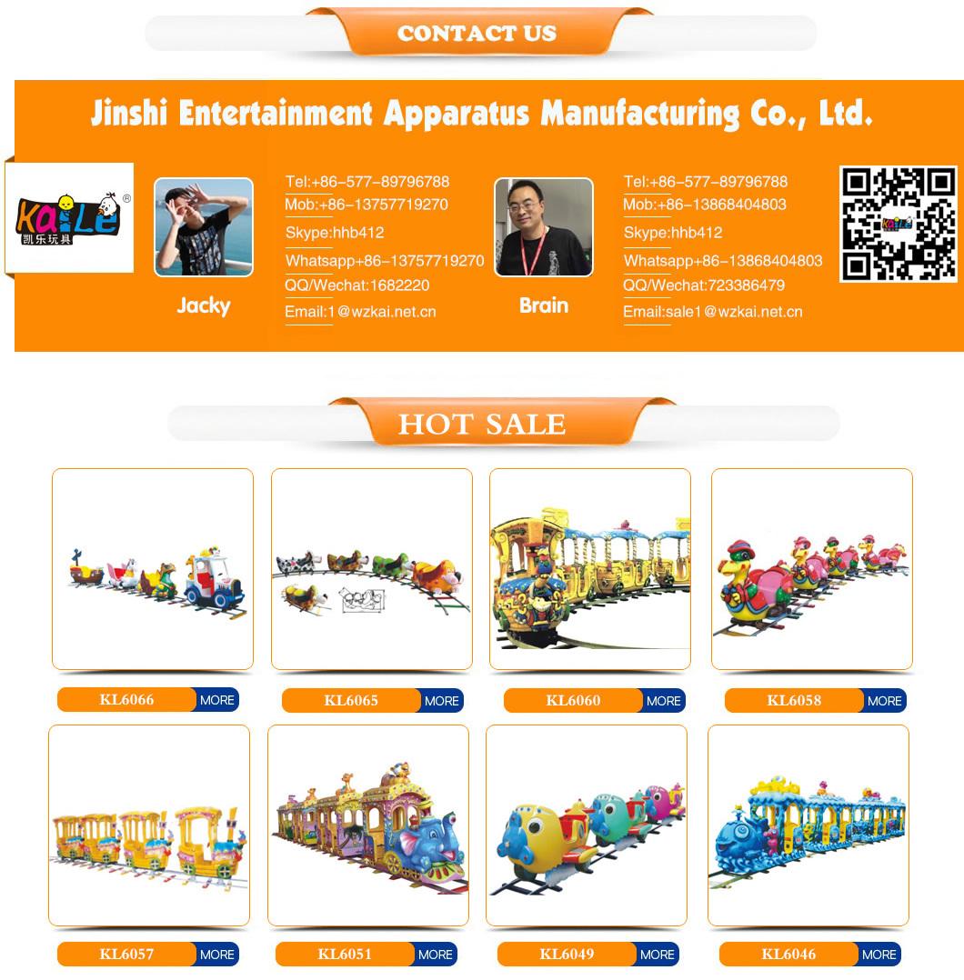 Shopping Mall Outdoor Kids Amusement Rides Backyard 6 Seats Electric Mini Train (KL6007)