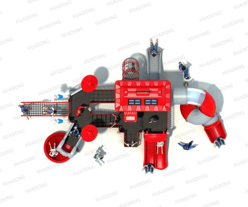 Fire Control Series Outdoor Amusement Playground Slide Equipment