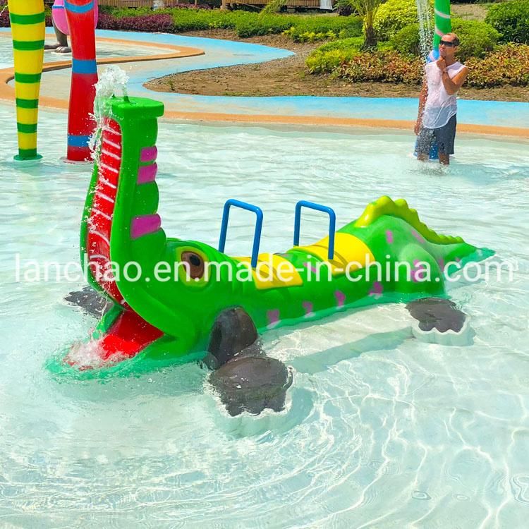 Fiberglass Aqua Park Equipment Water Spray Column