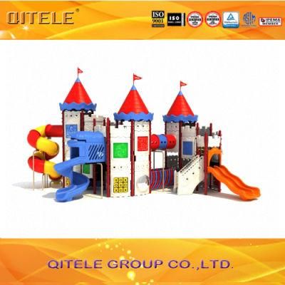2016 New Castle Series Outdoor Playground Equipment with Tube Slide