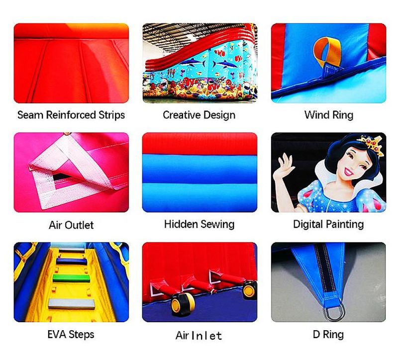 Fun City Indoor Amusement Park Rides Inflatable Playground Games for Kids