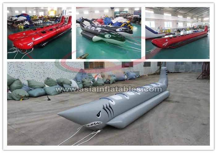 Inflatable Shark Boat Banana Boat Towable Water Ski Tube