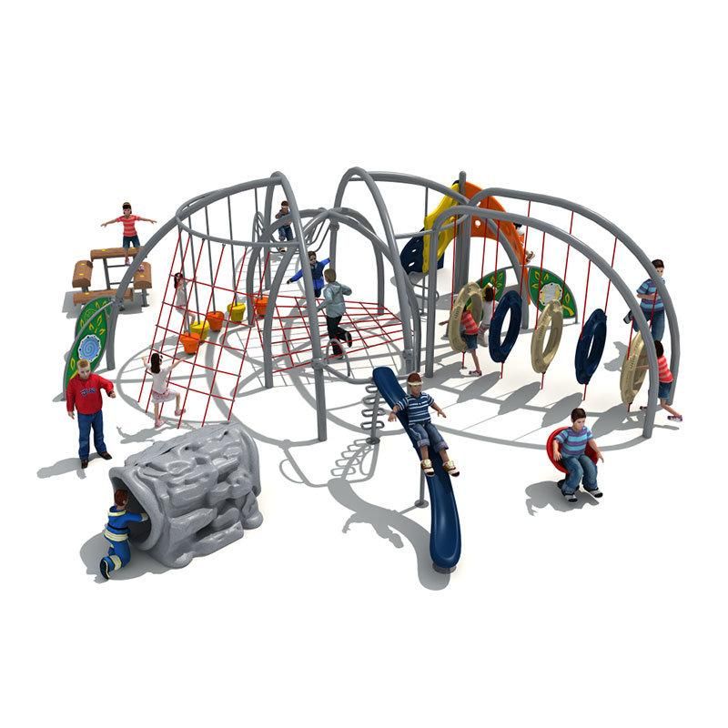 Children Large Public Outdoor Playground Plastic Slides Paradise Model Outside Equipment Easy Install