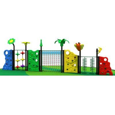 Outdoor with Climb Pipe Rope Net Panel Kids Mini Plastic Climbing Wall Structure Suppliers