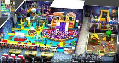 Indoor Playground Naughty Castle with Trampoline