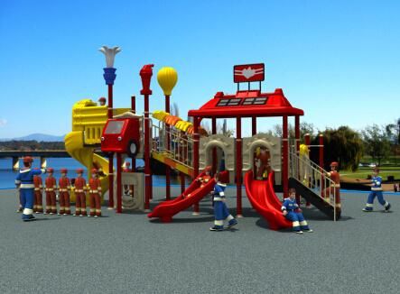 HD2013 Outdoor Fire Man Collection Kids Park Playground Slide (HD13-014A)