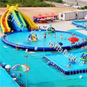 12X6m Elephant Slide Inflatable Water Park for Summer Sports