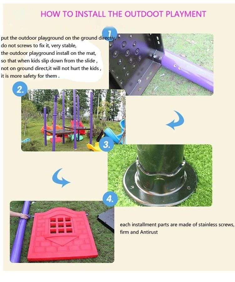 Exercise Outdoor Slide Daycare Jungle Gym Kids Play Set Playground Equipment