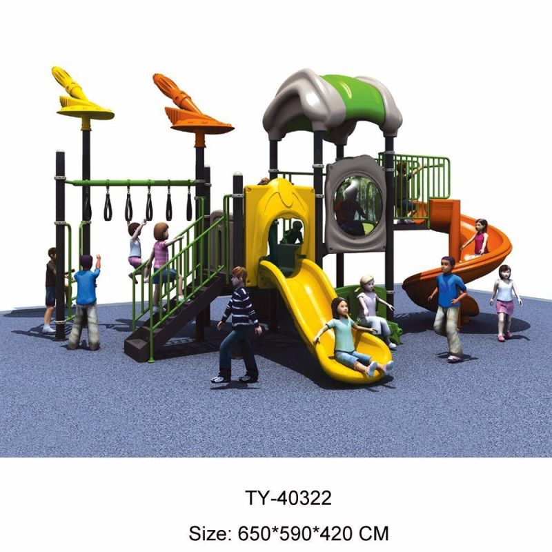 Wooden Outdoor Playground for Kids, Plastic Outdoor Playground (TY-70583)