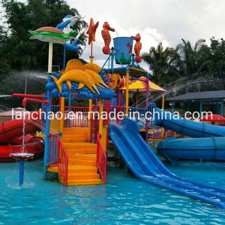 Interactive Outdoor Playground Water Park House