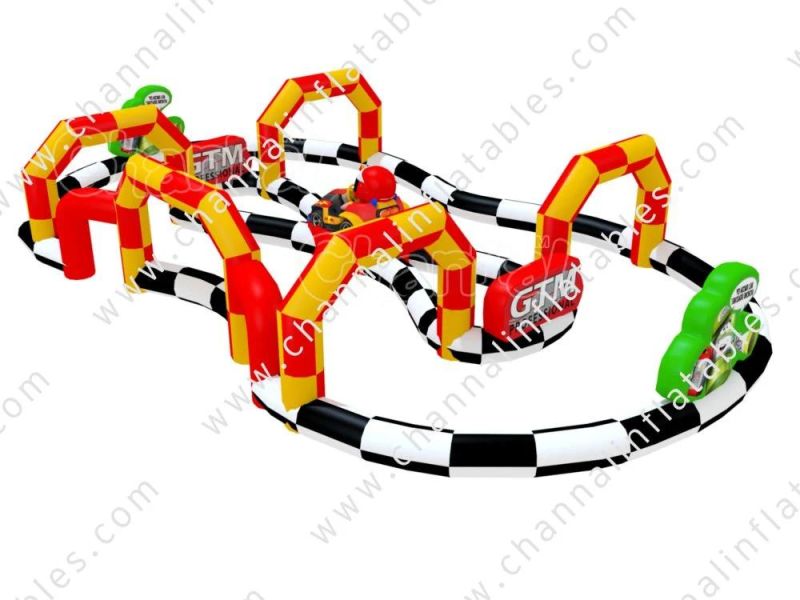 Customized Design Inflatable Race Track for Go Karts Chsp707