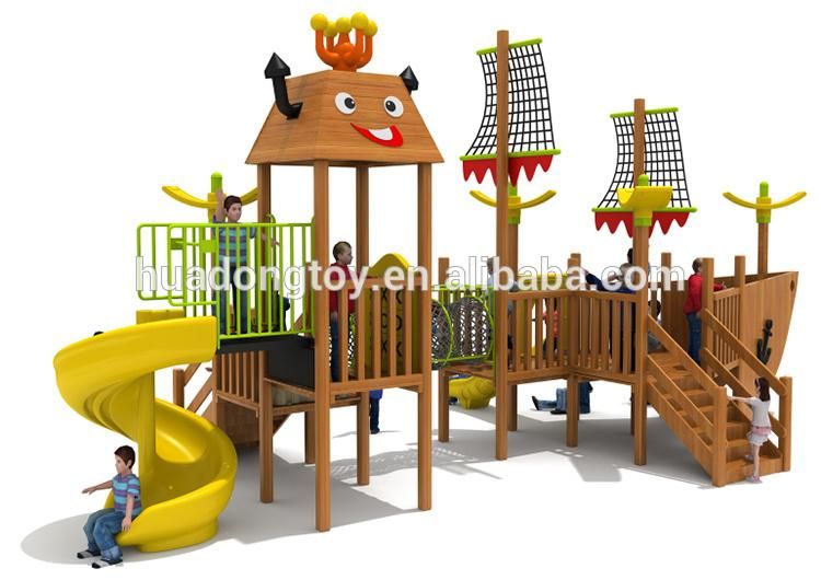 wooden outdoor playground