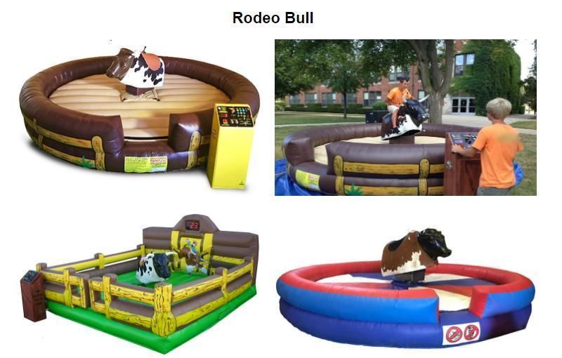 Crazy Sport Game Inflatable Mechanical Rodeo Bull for Park/Carnival/Commercial