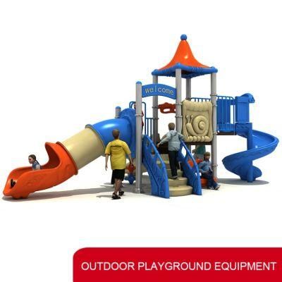 2022 Kindergarten Outdoor Plastic Playground Equipment Set with Slide for Children
