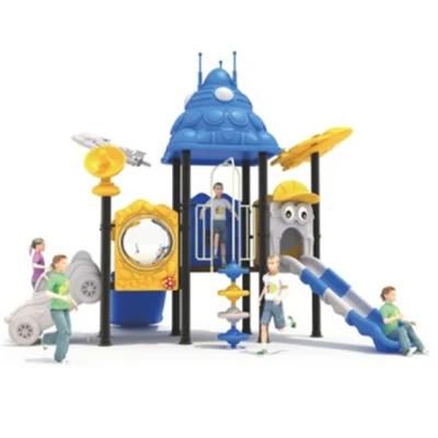 Outdoor Children&prime;s Playground Amusement Park Equipment Plastic Blue Slide 356b