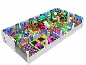 Colorful Fireworks Indoor Playground with Zipline