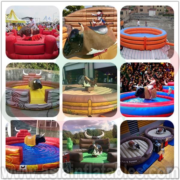 Hot Sale New Game Inflatable Mechanical Rodeo Bull Riding for Amusement Park