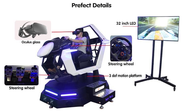 Indoor Vr Arcade Game Equipment Electronic Exciting Racing Car Game Machine