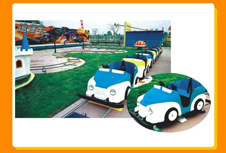Amusement Park Rides Outdoor Fiberglass Kiddie Electric Tourist Games Mini Train (KL6066)